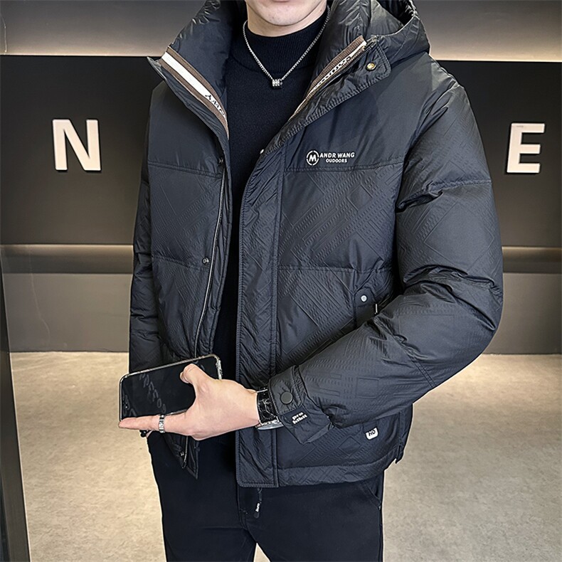 棉服男装棉衣连帽加厚手筛棉飞丝羽绒服C317-8588-P165,男装羽绒服,电商C317