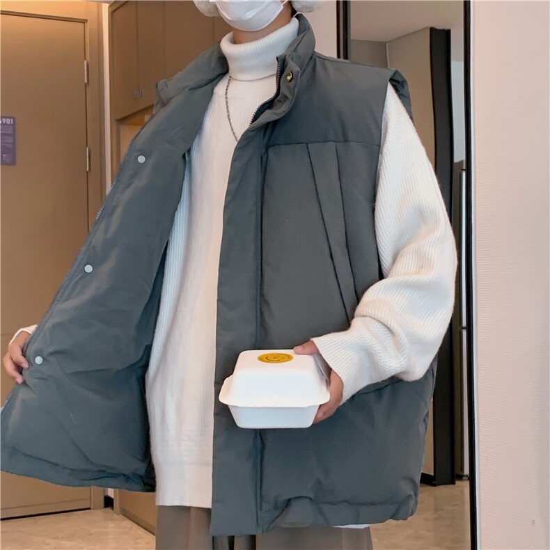 马甲棉衣秋冬季坎肩立领外机能保暖宽松休闲棉衣外套M8052,男装棉衣,星座1116A-1（原606A）