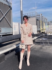 【现货】亮片小香套装，女装职业装，ONE