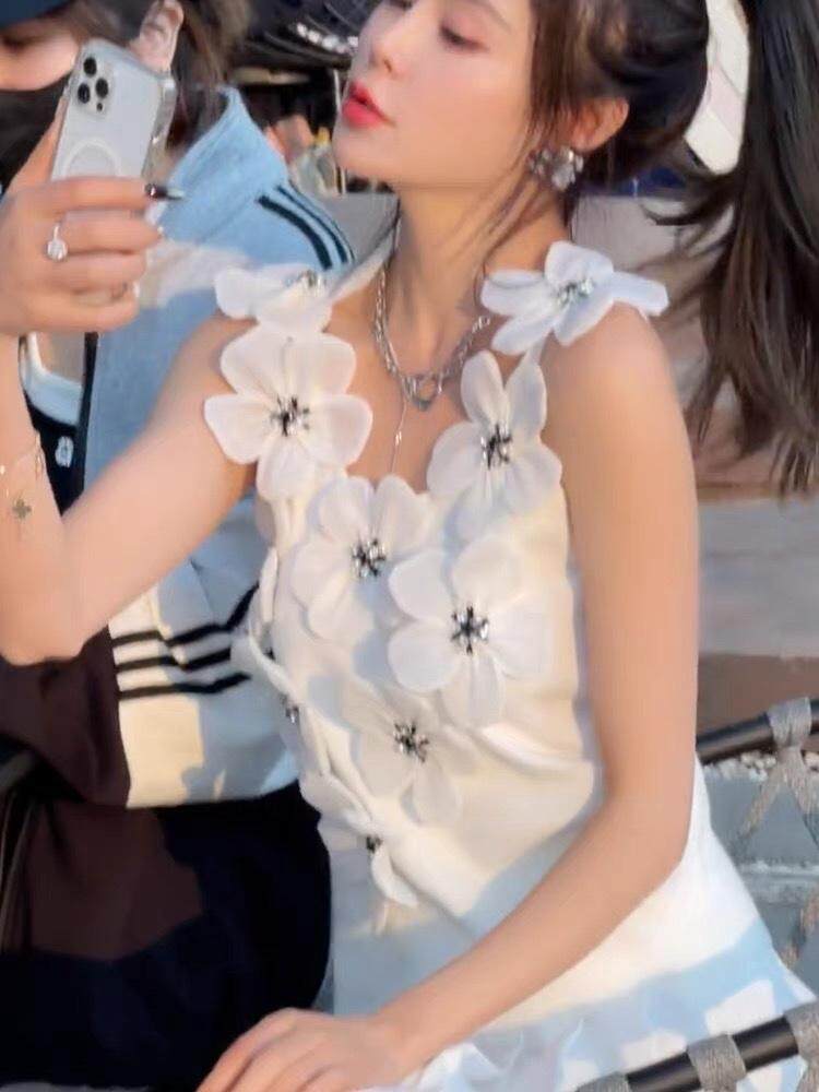 【现货】立体花背心精致款背心背心，女装背心吊带，CHERRY·印