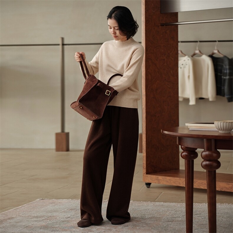 2025秋冬新款女羊绒衫100纯羊绒上衣加厚针织套衫保暖羊绒套头衫，女装羊绒衫，绒知纯羊绒