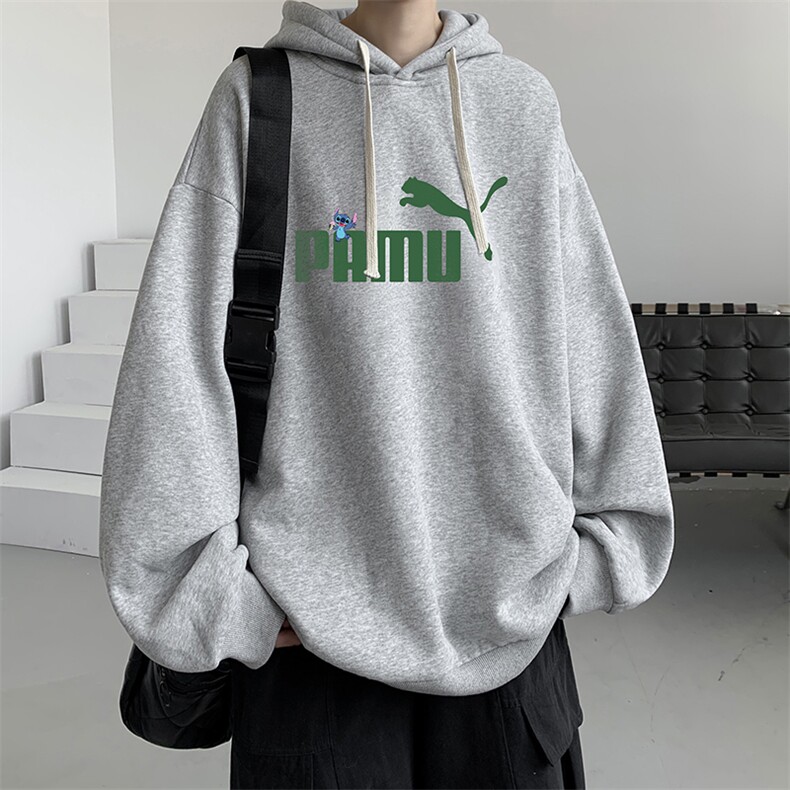 连帽卫衣男大码运动服帽衫外套WY2227-P35加绒款-P40,男装卫衣,电商A040