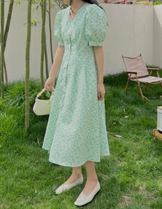 【订单款】夏季新款碎花系列连衣裙,女装连衣裙,奥瑾