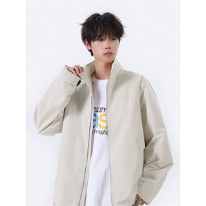 高街时髦日系情侣款上衣潮流简约个性款复古夹克HY803TP60图片