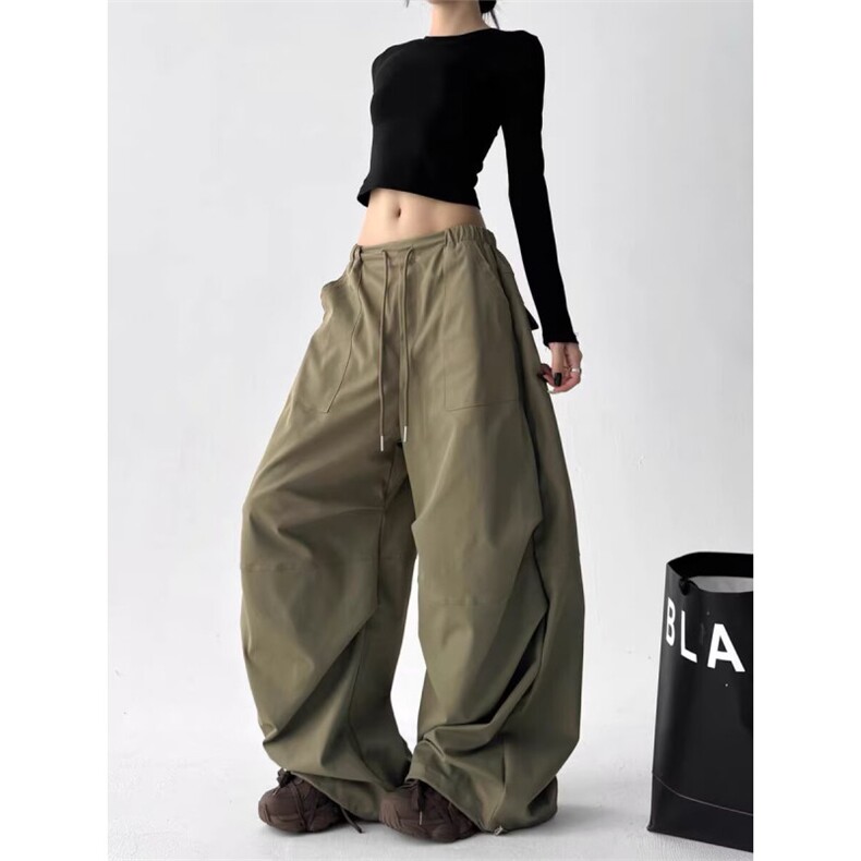 1506-1/KK8021/P53日复古宽松弯刀休闲裤男女宽松直筒百搭阔腿裤，男装休闲裤，星座1506-1