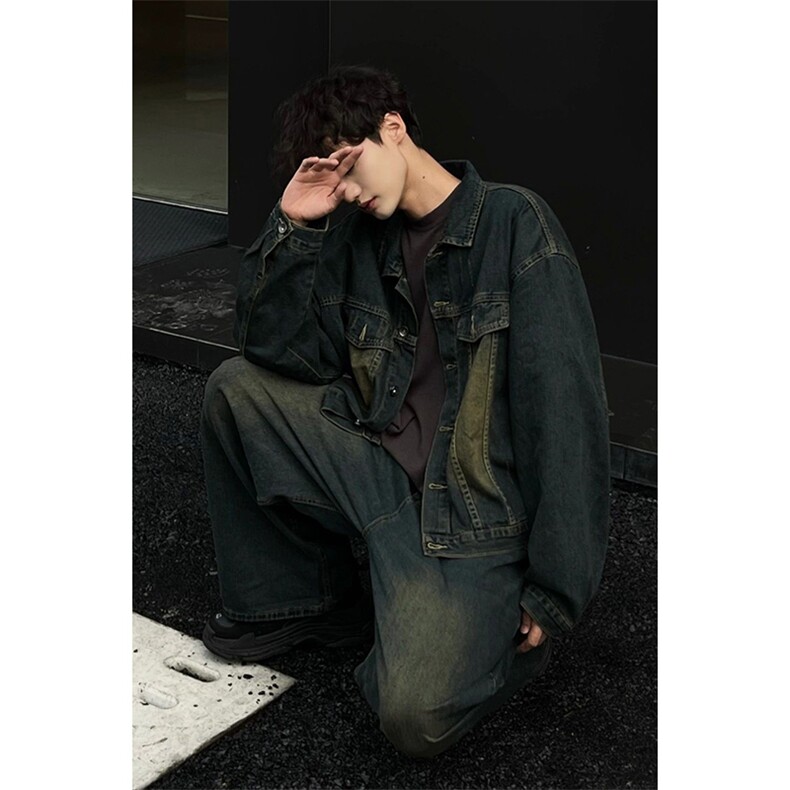 美式复古水洗工装牛仔外套JK02-TP49，男装工装外套，星座310A-4