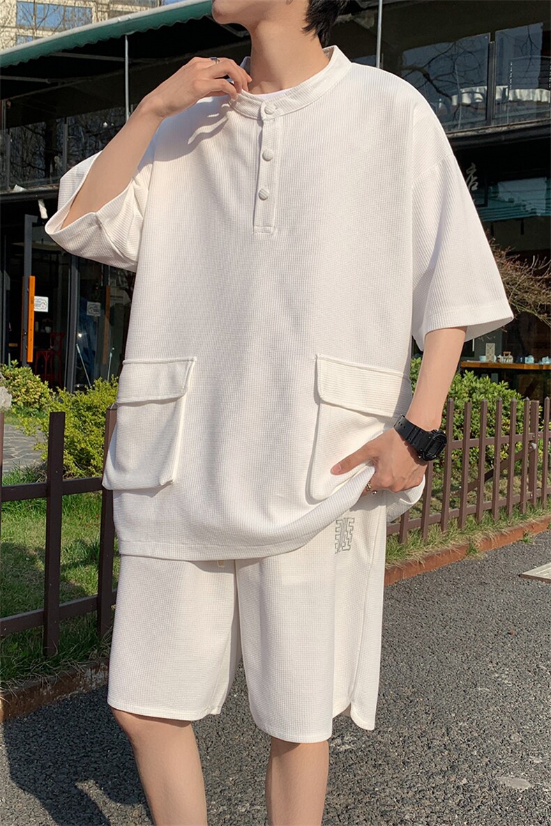 新款套装男士夏季五分裤短袖可分开售刺绣TZ300-P68控98,男装牛仔裤,电商A227