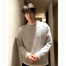 假两件毛衣男款冬季加厚成熟稳重男装内搭打底衫圆领针织衫MYZ17，男装T恤，星座516A