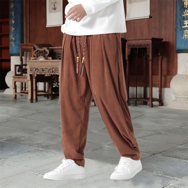 男士休闲裤灯芯绒长裤宽松灯笼裤哈伦裤裤XZ1512-2520-P50,男装休闲裤,星座1512