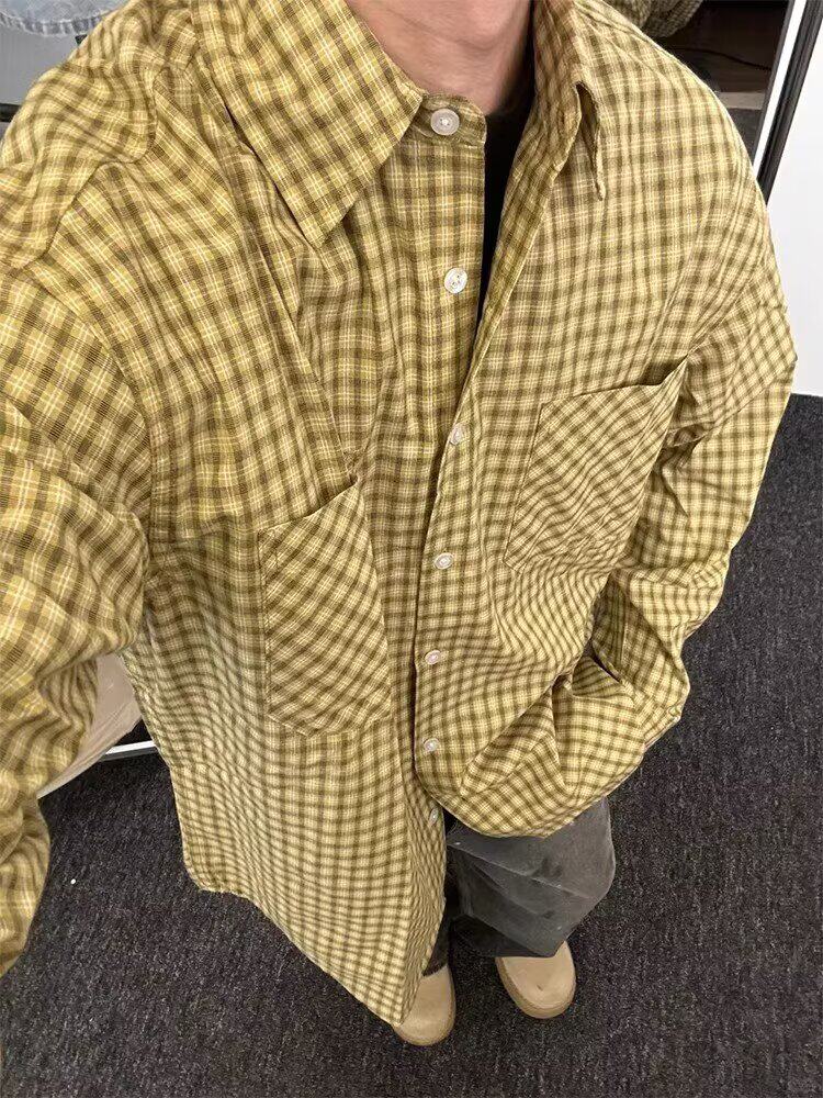 长袖衬衫日系港风宽松衬衣男潮流百搭休闲外套513ACS2469特P38,男装衬衫,星座513A