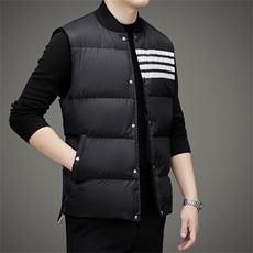 BAMJ-8939钱塘2020-2中年男士冬季厚款商务休闲羽绒服马甲P175，男装羽绒服，钱塘207-2