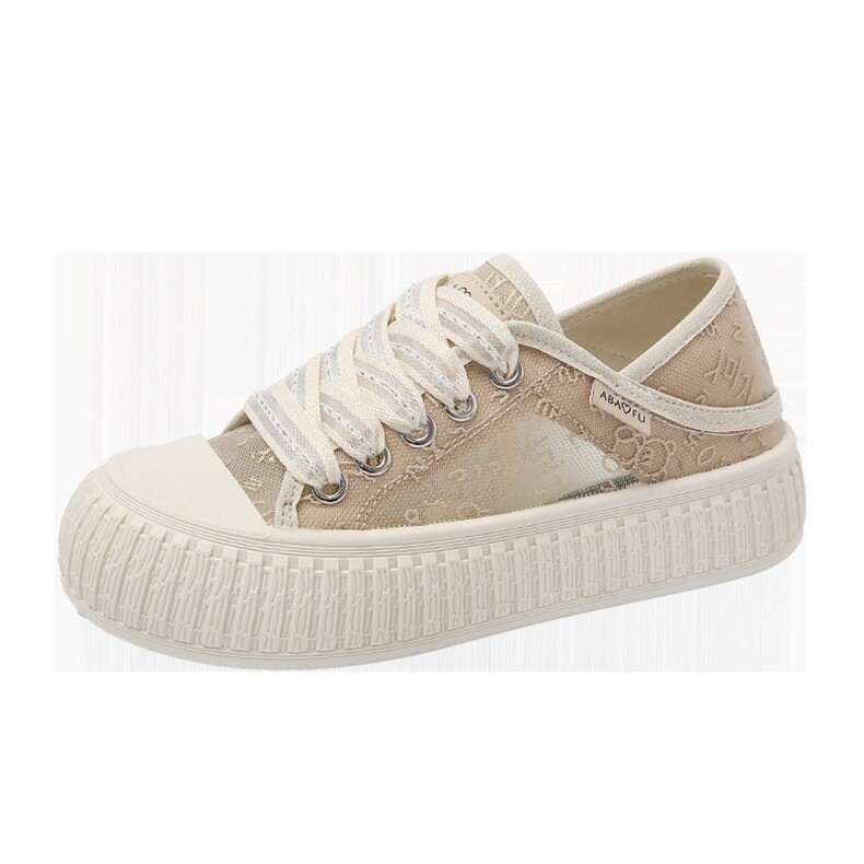 2024夏季新款ins韩版镂空小白鞋学生厚底女鞋百搭休闲凉鞋,女鞋休闲鞋,星座1407-3