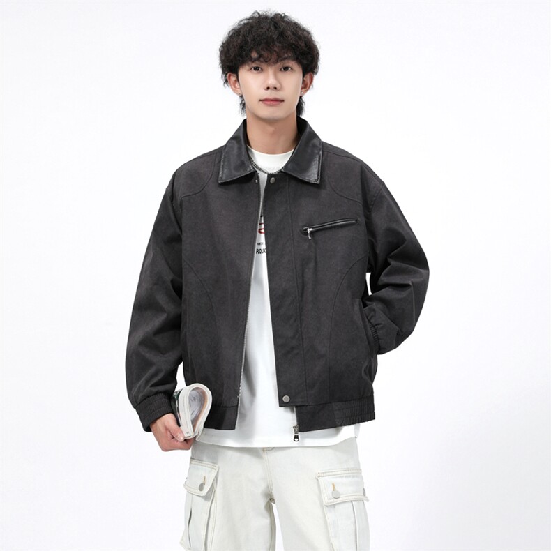 得物二开简约经典高级休闲百搭潮夹克外套男2025秋季JK1241-P90,男装夹克,星座1103-3