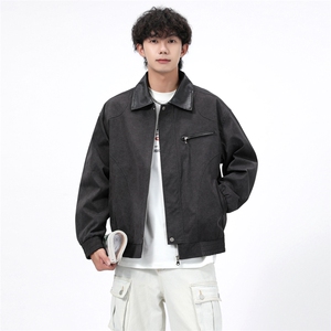 得物二开 简约经典高级休闲百搭潮夹克外套男2025秋季JK1241-P90图片