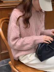 2025年秋季时尚百搭通勤简约休闲圆领毛衣，女装羊毛衫，秋虹羊绒