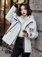 高端鹅绒女两件套2025冬季新款连帽保暖加厚派克服(内含报告），女装羽绒服，靓衣阁