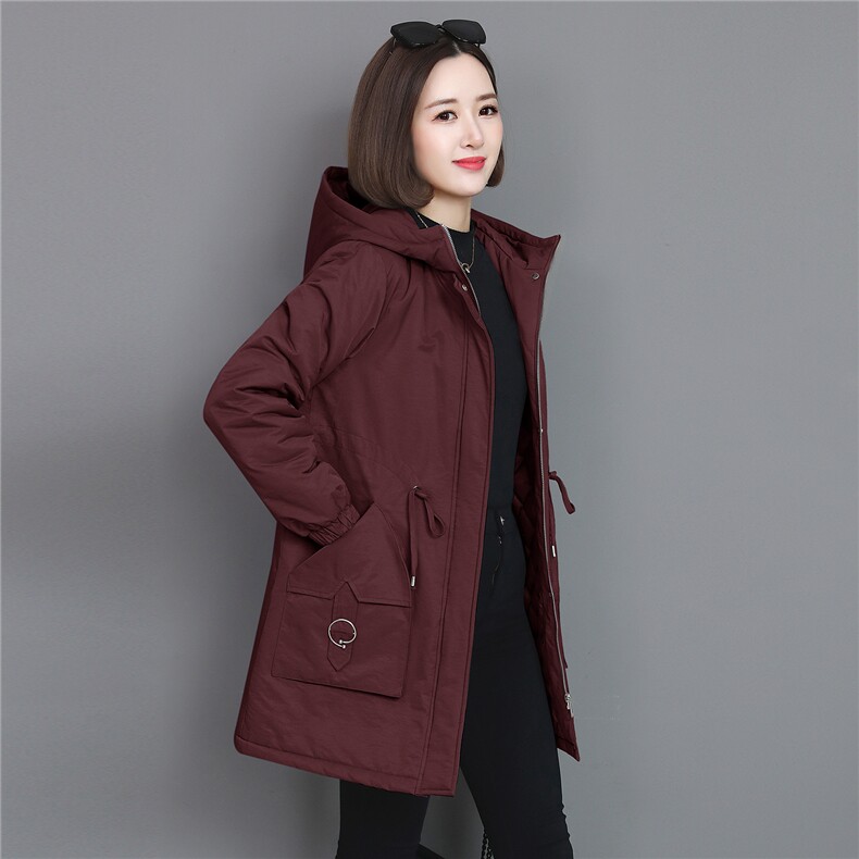 棉服女冬季新款加棉加厚纯色简约百搭派克服女棉外套,女装棉衣/棉服,曼沙奕珂