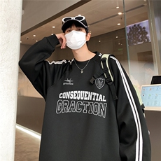 港风民宿秋款320G珠地情侣卫衣A247-B903P45控68，男装卫衣，电商A247