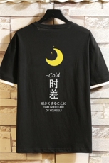 JT55047-P25假两件短袖t恤男大码胖子半袖体恤半截袖砖墙挂拍，男装T恤，电商A040A