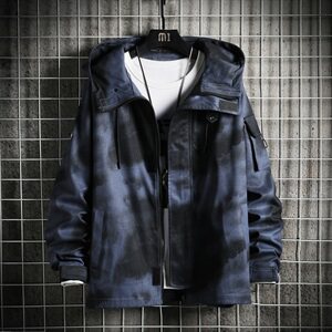 2021新款秋季夹克男士韩版工装外套男迷彩潮流秋装衣服DS862T,海口衣服穿搭文案图片