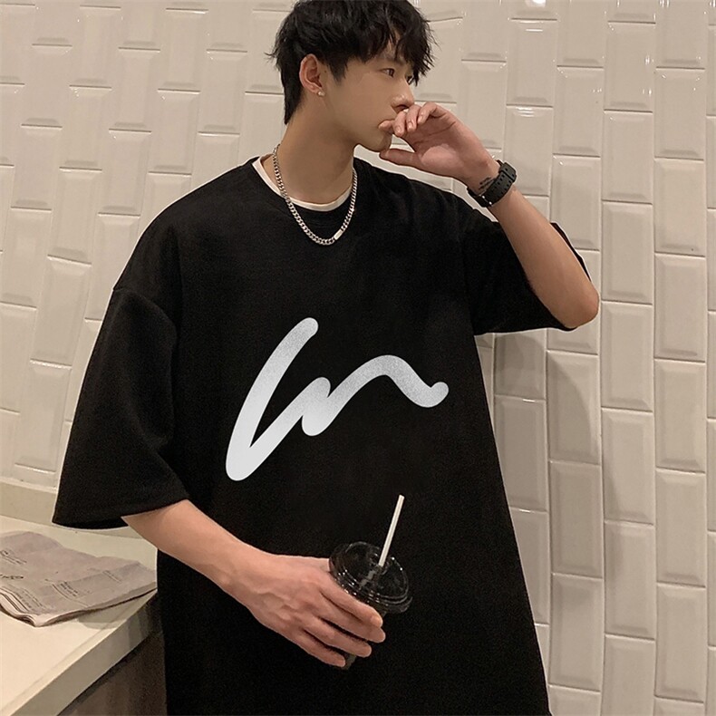 麂皮绒短袖t恤男大码半袖男 JD82280-P25图片