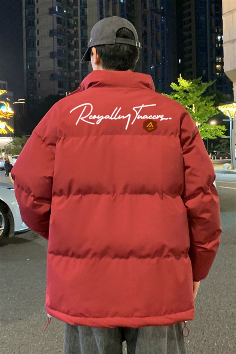 2024冬季新款港风外景大码字母印花棉衣M-5XHM24753-6-特P55,男装棉衣,电商A022
