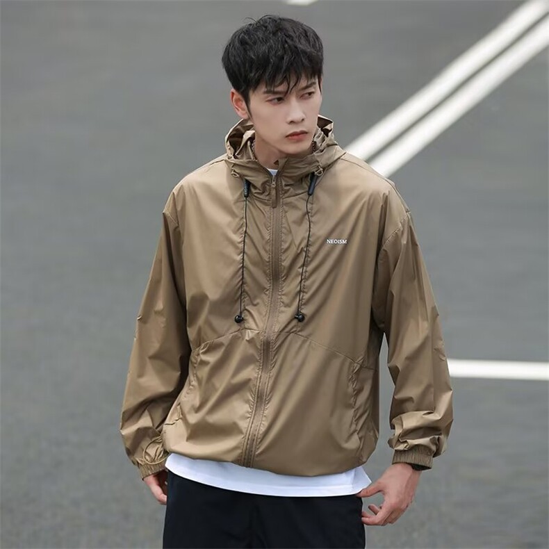 流行2025新款日系工装防晒衣防紫外线凉感防晒服夏季薄款外套男女,男装防晒衣,星座506A