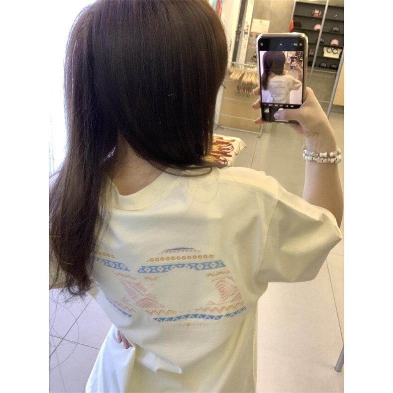 H0662-P3宽松2026新款夏季印花T恤女图片
