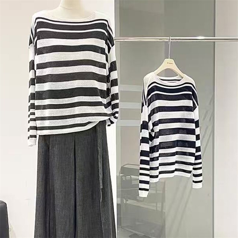 夏季新款防晒时尚百搭长袖套头上衣,女装衬衫,锦弘羊绒