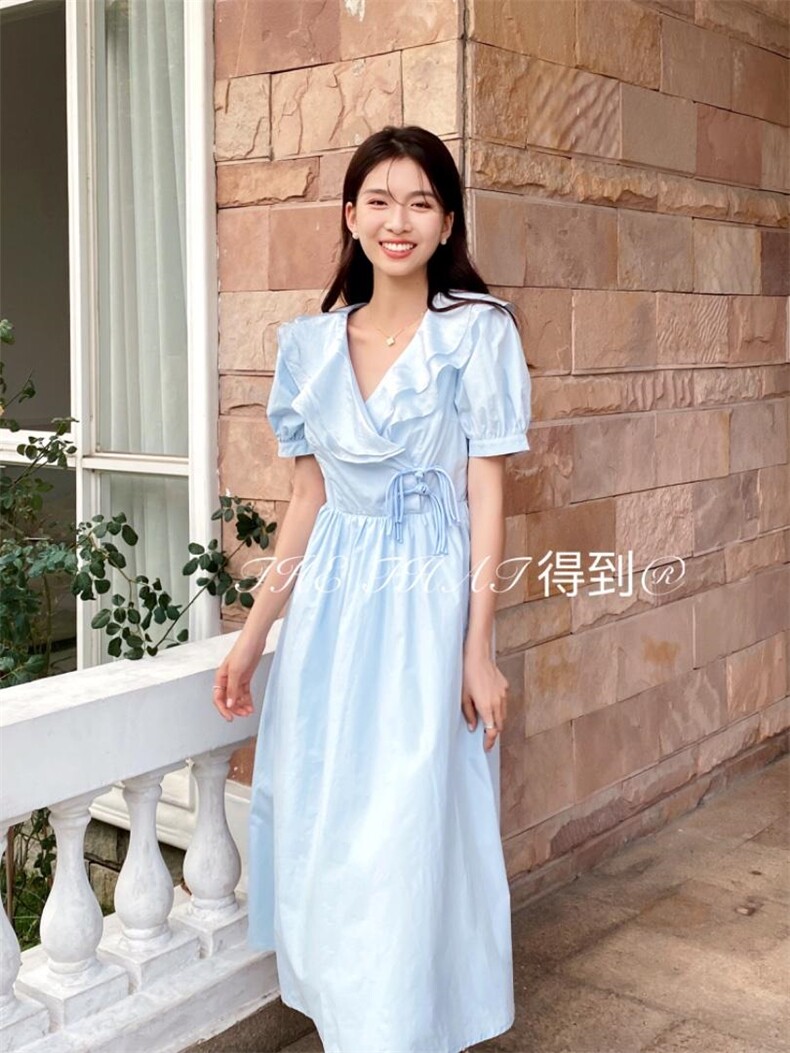 夏季风连衣裙，女装连衣裙，得到THETHAT