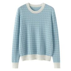 圆领羊绒衫女山羊绒秋冬内搭针织打底毛衣，女装羊绒衫，东业羊绒