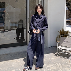新款！大量！格子吊带牛仔三件套2C133-8969-P170-K238，女装套装/套裙，2C133