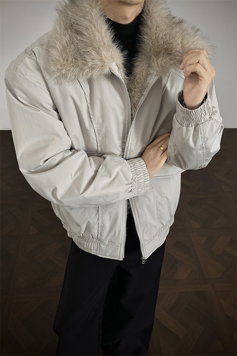 百搭棉服男秋冬新款美式潮牌毛领座山雕加厚棉衣-A2343P99,男装棉衣,电商B241