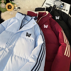 量大优可提供视频冬棉衣立领条纹HD019-1-MF5113-P75，男装棉衣，电商019-1