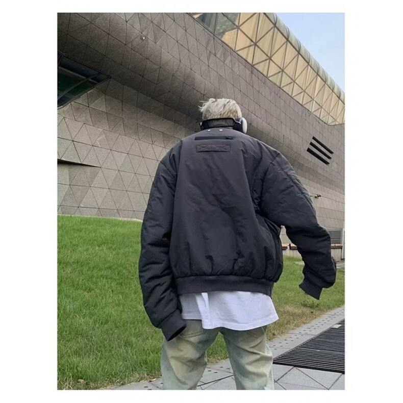 飞行员棉服夹克男2025年秋冬季潮流新款潮牌经典解构百搭时尚上衣，男装夹克，星座506A