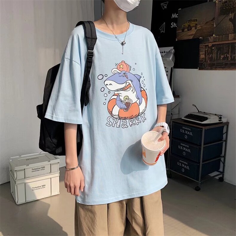 半袖体恤青少年宽松大码五分袖RT13P28，男装T恤，星座1116-2
