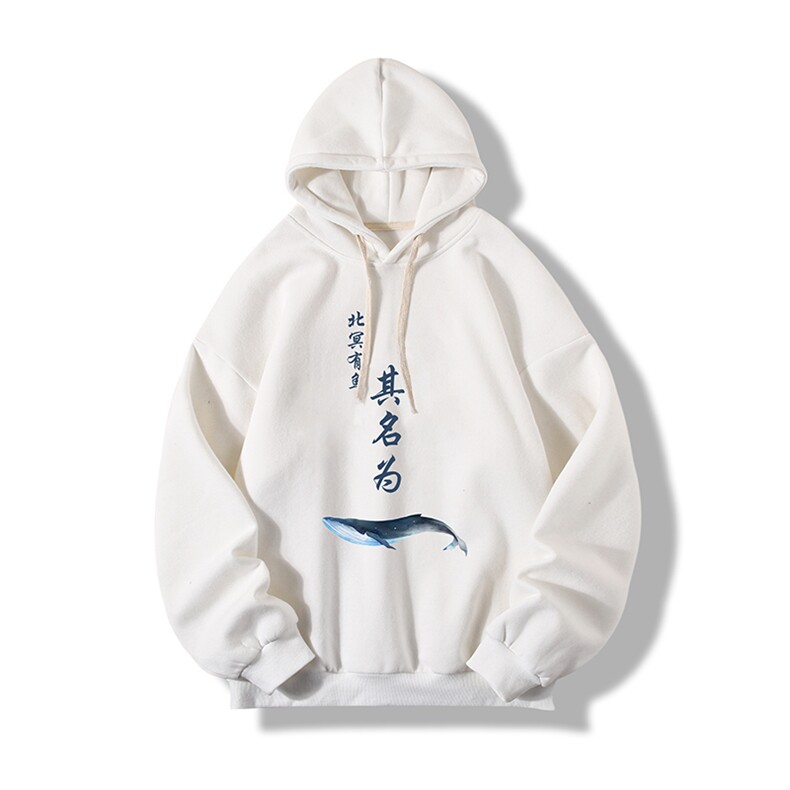 WY2261-P35加绒款-P40纯棉连帽卫衣男大码运动帽衫宽松薄外套男,男装卫衣,电商A040