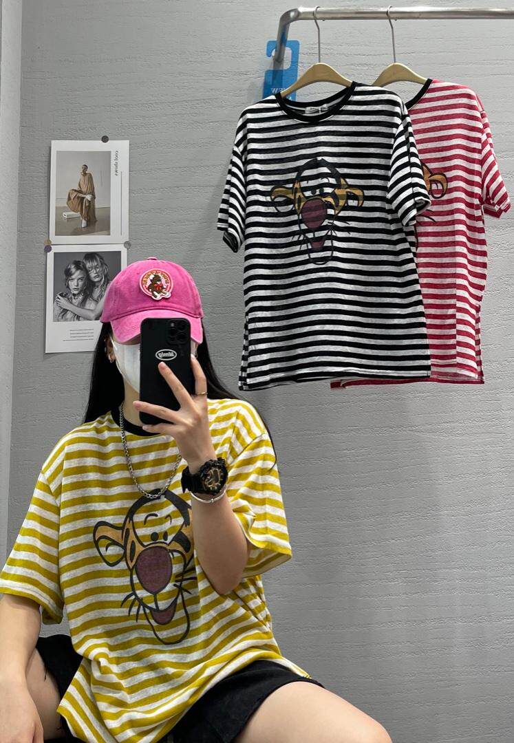 夏季新款条纹图案短袖，其它，JIAN.Z 简.站