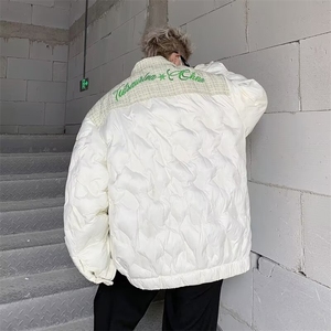 棉服外套男韩版潮流高街拼格子轻奢风2024冬季ins棉衣MF254-P109图片