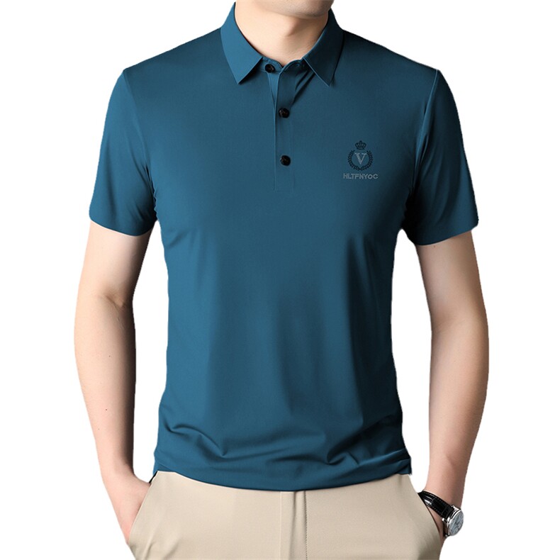 2023夏季新款短袖T恤男士上衣翻领百搭POLO衫商务休闲服潮流体恤,男装T恤,电商B212（原钱塘6029）