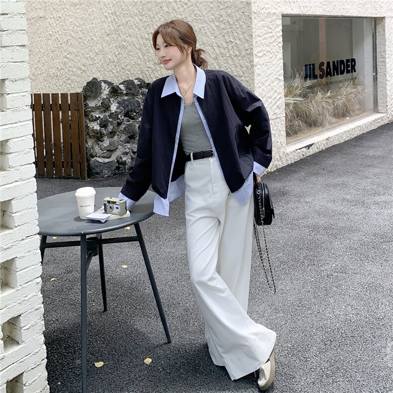 【现货】数据好~假两件短外套82691-P145-K198,女装短外套,2B076