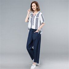 2021夏季新款简约时尚休闲宽松气质文艺套装，女装套装/套裙，叶笙衣