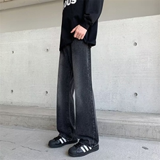 复古蓝微喇叭牛仔裤男高街水洗直筒显瘦休闲裤NH818，男装牛仔裤，星座1116A-1（原606A）