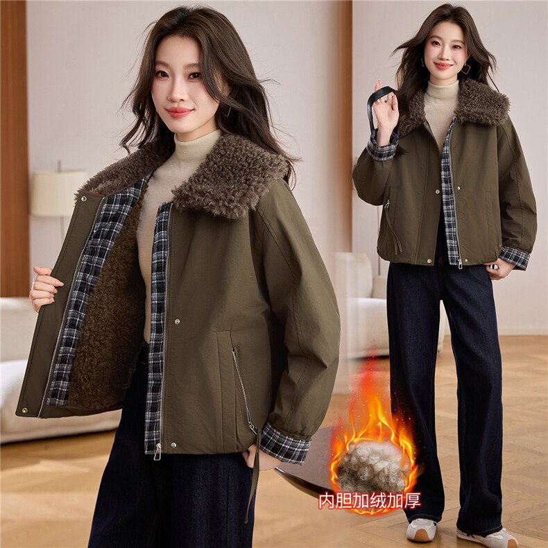 现货！现货！2025冬季新款加绒加厚棉衣棉服女，女装棉衣/棉服，以桐