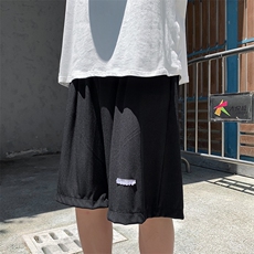 日系短裤夏季薄款运动裤宽松休闲阔腿中裤潮ins五分裤K1054-P25，男装休闲裤，星座512-2