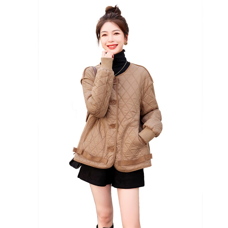 时尚百搭短款棉服女2024冬季新款加厚保暖外套显瘦修身夹克上衣,女装棉衣/棉服,橙子家