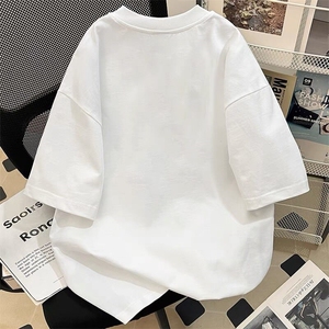 300克得物重磅100纯棉宽松撞色拉链短袖POLO衫T恤男 RH5029-特P35图片