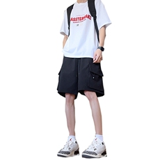 夏季美式高街冰丝hiphop运动五分工装裤短裤货号DK2428P38，男装牛仔裤，电商A063