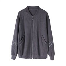 2021春秋季新款卫衣/绒衫单件长袖开线外套，女装卫衣/绒衫，简韵佳