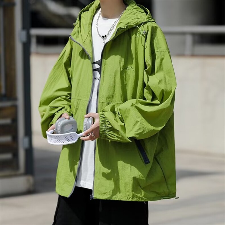 山系防晒衣男长袖连帽韩版潮流百搭2024夏季新款ins外套W4792-P40,男装防晒衣,星座412-3